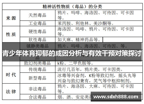 青少年体育抑郁的成因分析与有效干预对策探讨